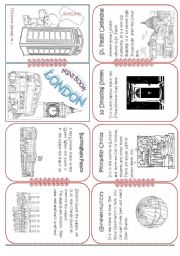 English Worksheet: London Mini Book2