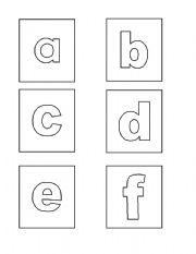 English worksheet: Alphabet Flashcard