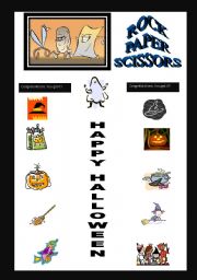 Rock, paper, scissors - Halloween theme