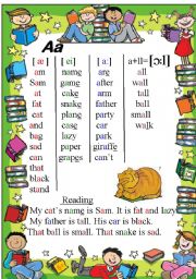 English Worksheet: Lear to read Aa