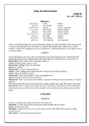 English Worksheet: Aicha, the talented student