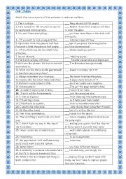 English Worksheet: One liners