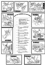 English Worksheet: WHAT DID TINKERBELL DO LAST WEEK?