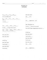 English Worksheet: All together now!