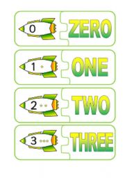 English Worksheet: Numbers puzzle. 0-20