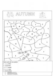 English Worksheet: Its autumn