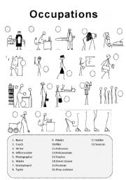 English Worksheet: Jobs part 2