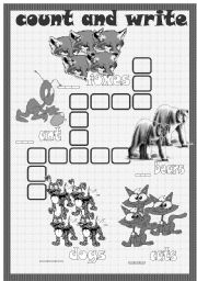 count and write the numbers (1-10)