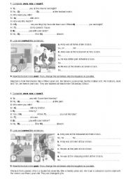 English Worksheet: Simple Past of the verb TO BE