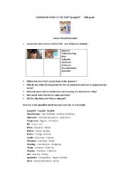 English Worksheet: Companion Paper to the film 