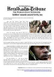 English Worksheet: The deadly consequences of war