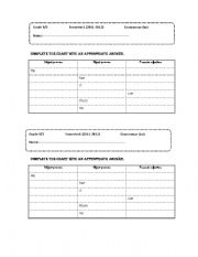 English Worksheet: Subject and object pronouns