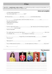 English Worksheet: Glee Trailer