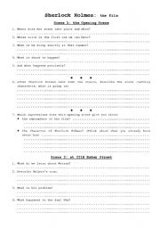 English Worksheet: Sherlock Holmes, the Film