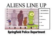 English Worksheet: Aliens Line up