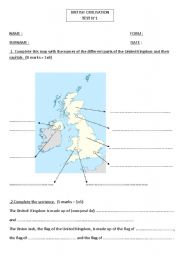 English Worksheet: British civilization