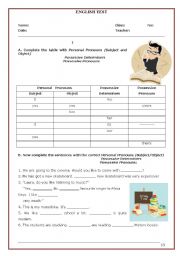 English Worksheet: English diagnostic test