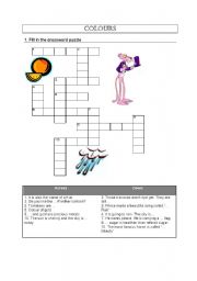 English worksheet: Colours