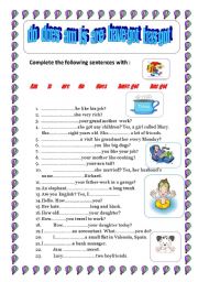 elementary verbs : DO, DOES,AM,IS,ARE,HAVE GOT,HAS GOT