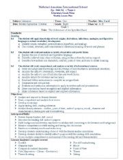 English worksheet: the adventure of the speckled band grade eight lesson plan