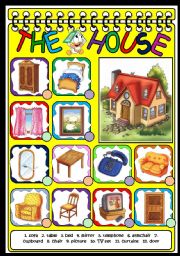 English Worksheet: THE HOUSE