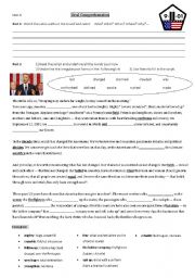 English Worksheet: 9 11 tenth anniversary Obamas speech