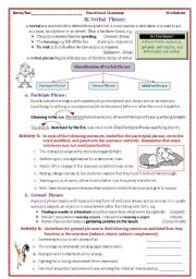 English Worksheet: The Phrase and its Kinds2/2