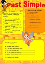 English Worksheet: past simple