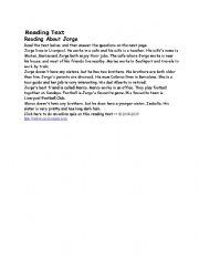 English Worksheet: a story in present simple