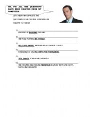 English Worksheet: Wh-Questions - Present Continuous