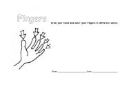 English worksheet: Fingers