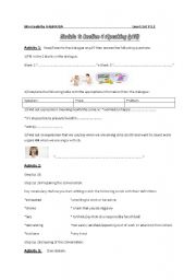 English worksheet: family life