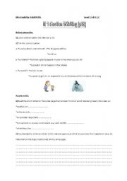 English worksheet: family life