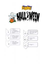 English Worksheet: Funny Halloween