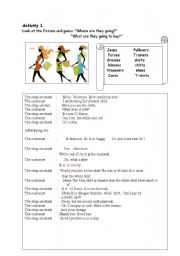 English Worksheet: Shopping