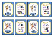 Sports-Simple present and adverb game cards-set 5 of 5 volleyball