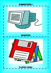 English Worksheet: Computers 1 flash-cards