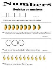 English worksheet: Excercise on numbers 