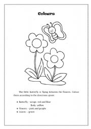 English Worksheet: Colours