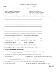 English Worksheet: Gerunds and infinitives after stop forget and remember