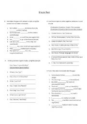 English Worksheet: simple past