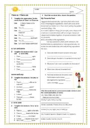 English Worksheet: elementary test