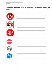 Road signs and Modals