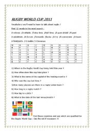 English Worksheet: Rugby World Cup 2011