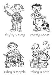 English Worksheet: It�s a boy�s world flash cards (1-16 of 32) with backs, activities and instructions