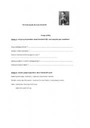 English Worksheet: The Runaway By rockwell - Group work