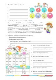 English Worksheet: back to school_2