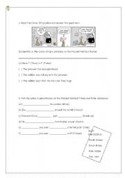 English worksheet: PRESENT PERFECT WORKSHEET