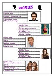 English Worksheet: Profiles