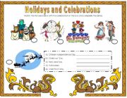 Holidays and celebrations